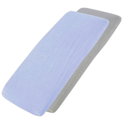 Crib Jersey Fitted Sheets 100% Cotton 40x90cm - Pack Of 4 - Fits All Models