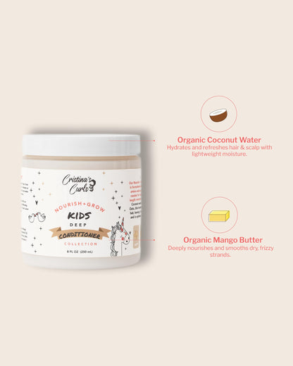 Cristina's Curls Kids Deep Conditioner - Plush Moisture, Slip & Easy Detangling