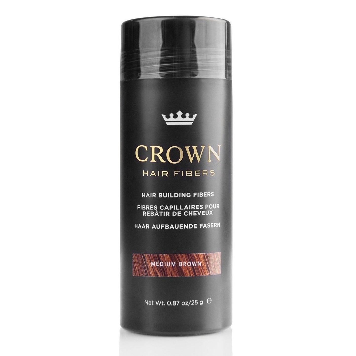 CROWN Hair Building Fibers (28g) – Instantly Thicker, Fuller Hair in 13 Shades