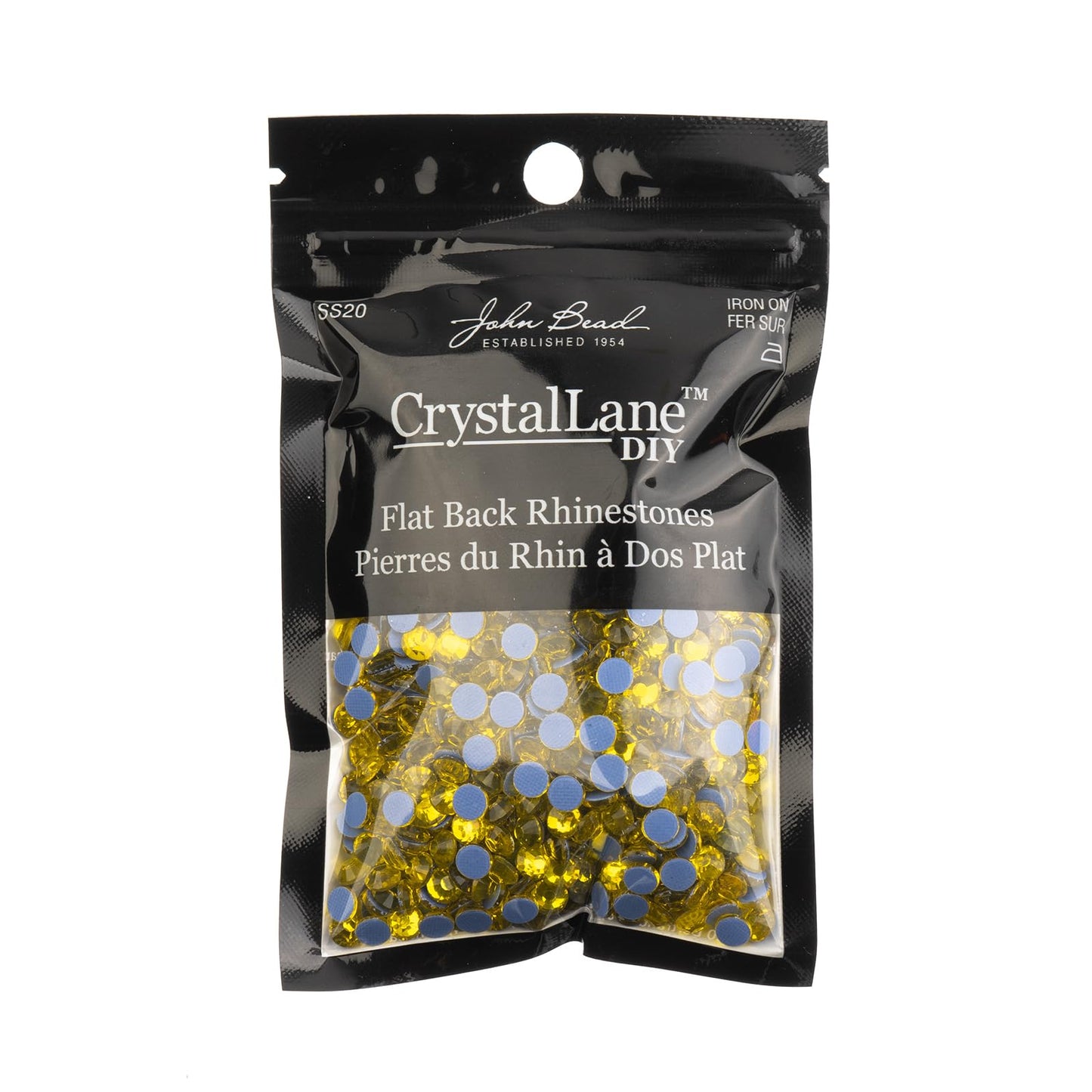 Crystal Lane Diy Flat Back Hotfix Rhinestones ss20 Citrine 4.7mm - 1440pcs