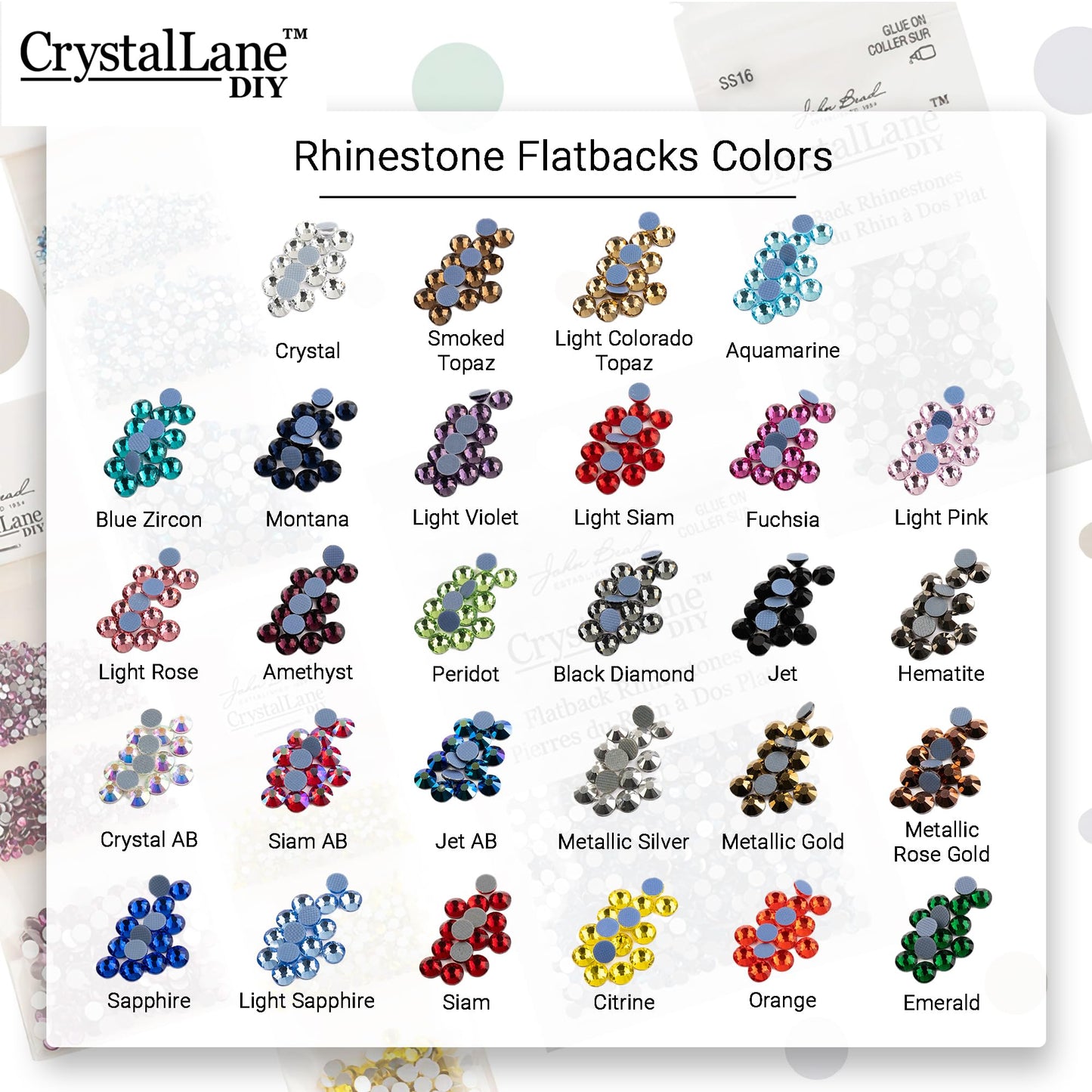 Crystal Lane DIY Hotfix Rhinestones SS20 (4.7mm) Metallic Silver – 1440pcs