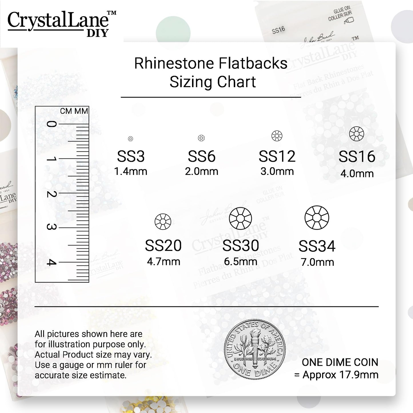 Crystal Lane DIY Hotfix Rhinestones SS20 (4.7mm) Metallic Silver – 1440pcs