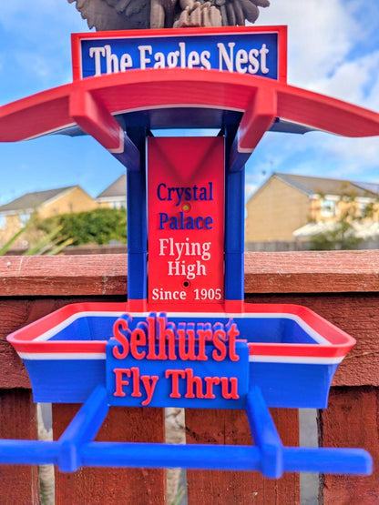 Crystal Palace Bird Feeder, The Eagles Nest, Selhurst feeding station . Garden seed table, Gift for Palace football club Fans