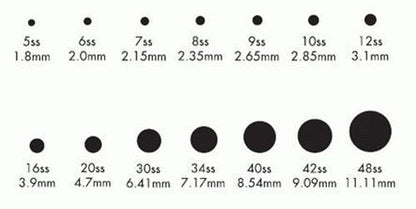 SAPPHIRE Blue Swarovski Flatbacks No Hotfix – 144 pcs, Mixed Sizes ss5-ss30 | Crystal-Wholesale