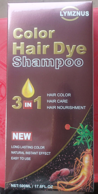 CSFDXD Golden Brown Hair Dye Shampoo 3-in-1 – Root Touch Up, 500ml