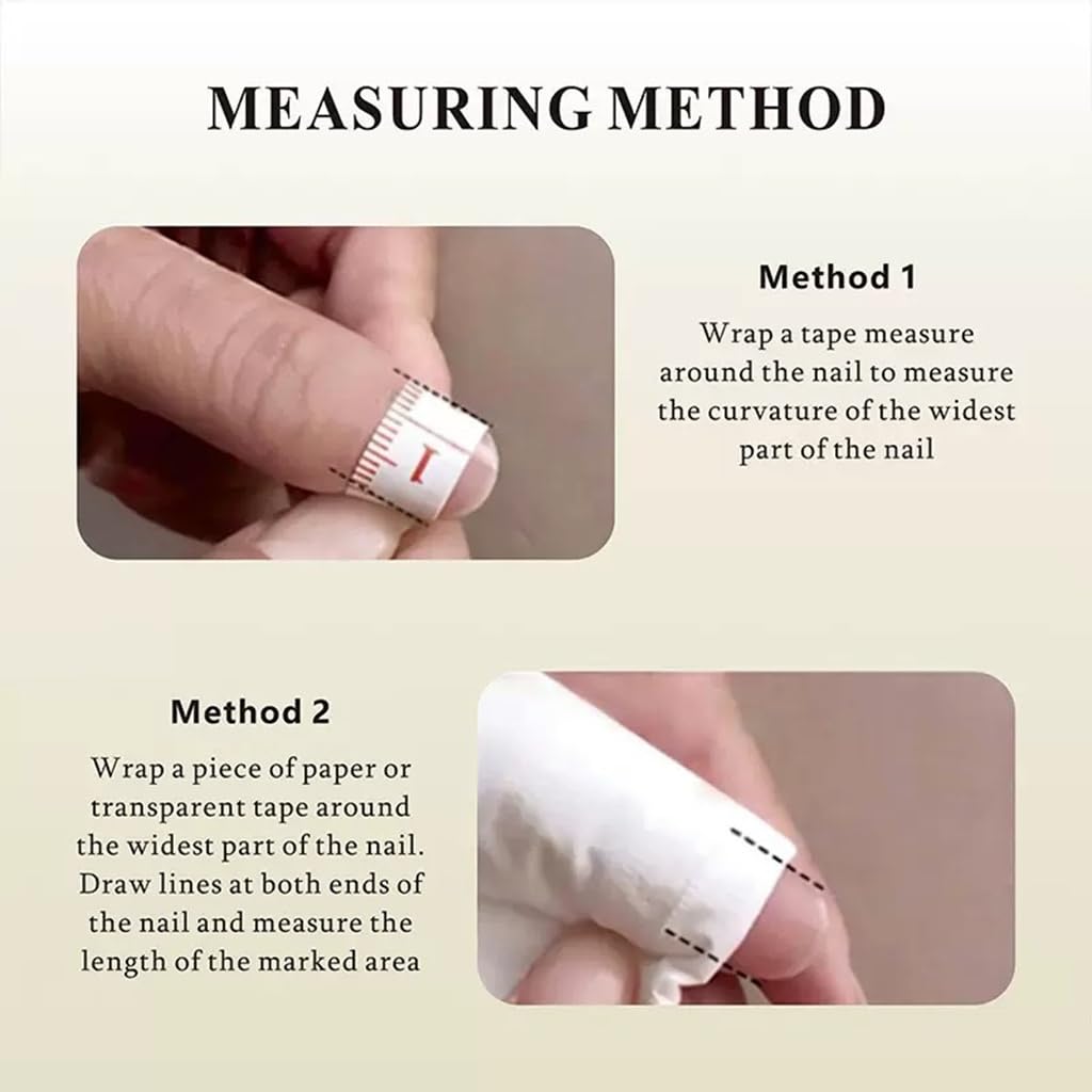 CTTHNBD Medium Press On Nails Almond – Flower Design, Size S