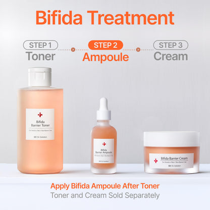 CU Dr. Solution Bifida Barrier Ampoule – Hydrating Korean Serum with Ceramide NP & Hyaluronic Acid, 50ml