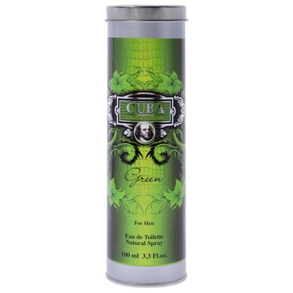 Cuba Green for Men by Cuba – 3.3 oz EDT Spray