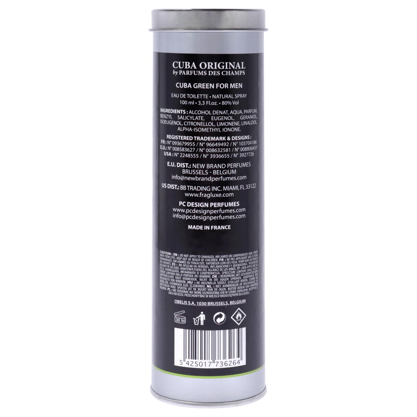 Cuba Green for Men by Cuba – 3.3 oz EDT Spray