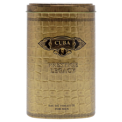 Cuba Prestige Legacy Eau de Toilette for Men – 3 oz