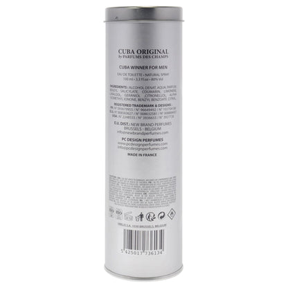 Cuba Winner Eau de Toilette for Men | 3.3 oz / 100 ml
