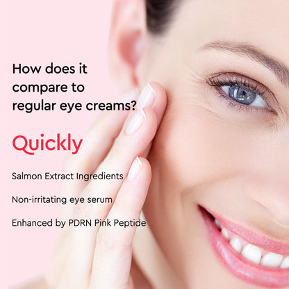 CubeSecret Salmon DNA PDRN Pink Peptide Eye Serum – Moisturizing Eye Treatment for Radiance, Elasticity & Even Tone | 30 ml