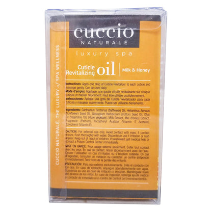 Cuccio Revitalize Cuticle Oil Milk & Honey – Deep Nourishment for Nails & Cuticles | 2.5 oz