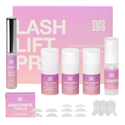 CURACORO Lash Lift Kit – Professional Eyelash Perm, 6-8 Week Curl, Nourishing Collagen