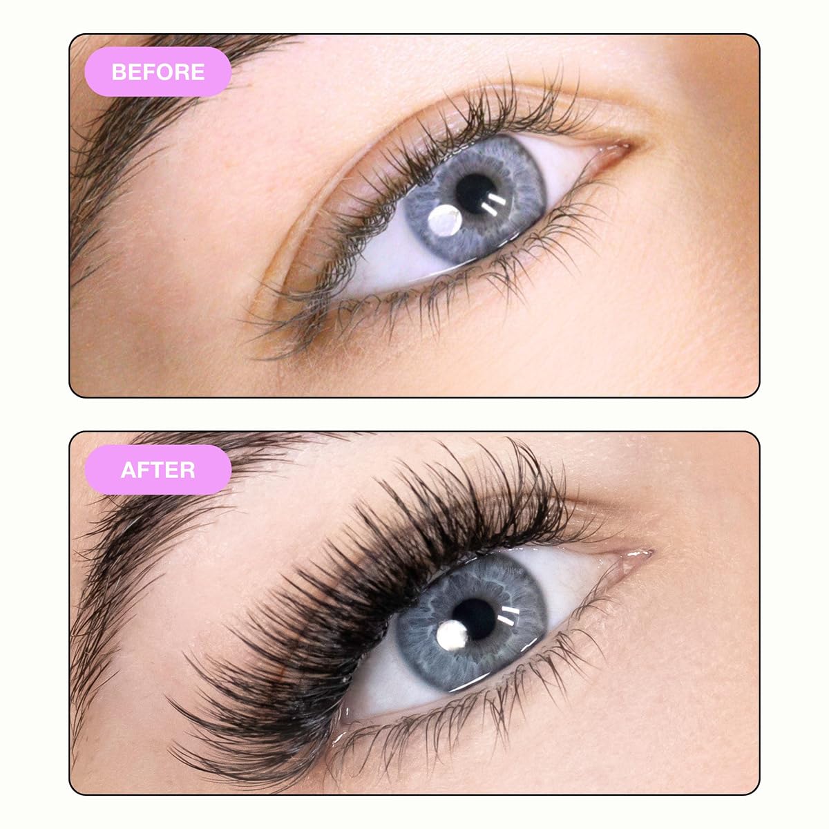 Curacoro Promade Wispy Fans – 9D 0.05 Lash Extensions, Handmade Volume Lashes, 9–17mm, C/CC/D Curl