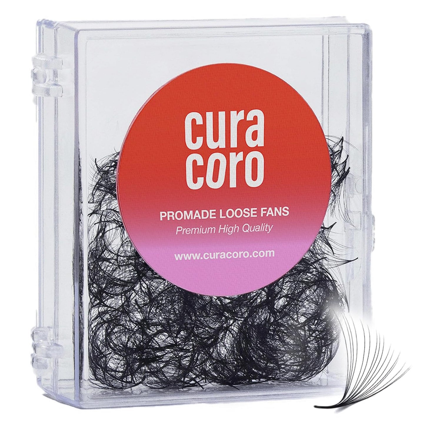 Curacoro Promades 16D-0.03 C Curl 14mm Handmade Volume Lash Fans