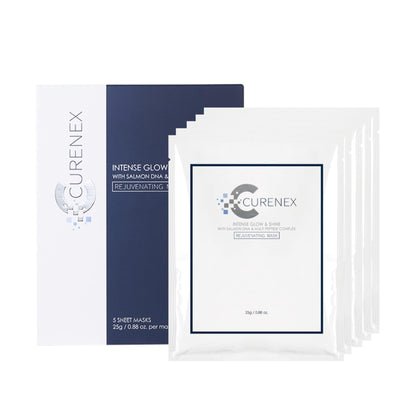 CURENEX Rejuvenating Salmon DNA Mask 30g (Pack of 5) – Hydration, Elasticity & Radiant Glow