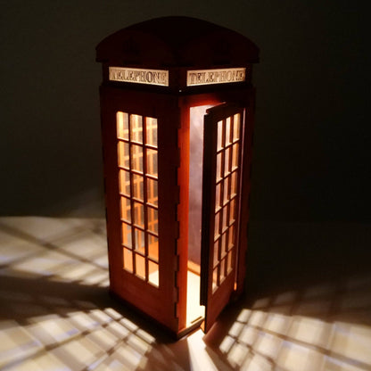 Telephone Box Lamp - Flatpack Model Kit