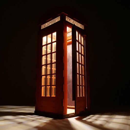 Telephone Box Lamp - Flatpack Model Kit