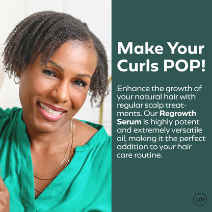 CurlMix Hair Growth Serum for Curly Hair – Grapeseed Oil for Shine & Moisture