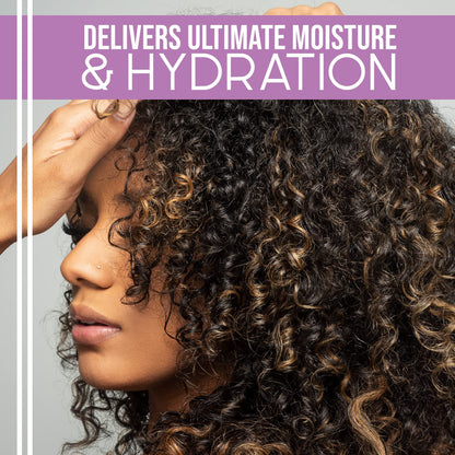 CurlMix Organic Moisturizer for Curly Hair with Avocado & Jojoba – Lavender (8 fl oz)