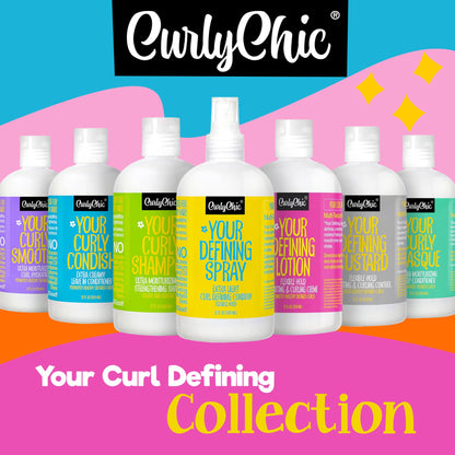 CurlyChic Your Defining Lotion – Curl Defining, Moisturizing & Styling Solution for Curly, Wavy & Coily Hair