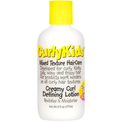 CurlyKids Curl Defining Lotion – Lightweight, Non-Crunchy Curls for Kids (6oz)