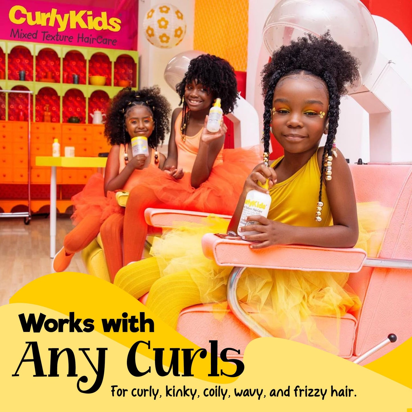 CurlyKids Honey Wash Condish: 2-in-1 Hydrating Shampoo & Conditioner for Kids