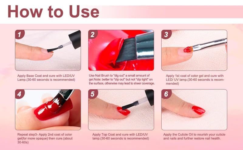 CurvLife Solid Nail Art Polish – DIY Jelly Gel Cream Neon Pastel Set (Soak Off)