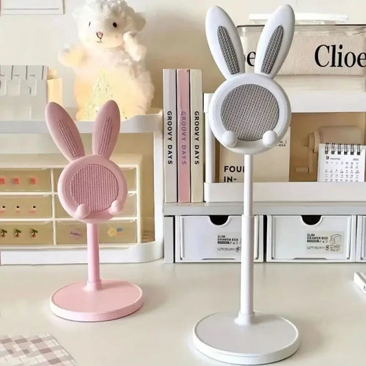 Cute Rabbit Mobile Phone Stand – Adjustable Desktop Holder