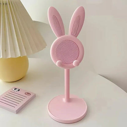 Cute Rabbit Mobile Phone Stand – Adjustable Desktop Holder