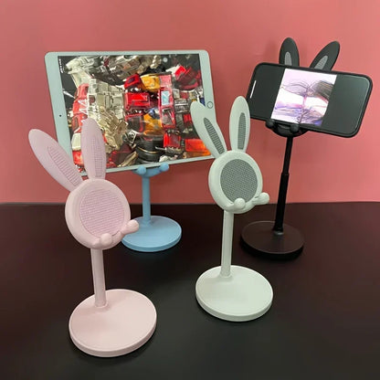 Cute Rabbit Mobile Phone Stand – Adjustable Desktop Holder