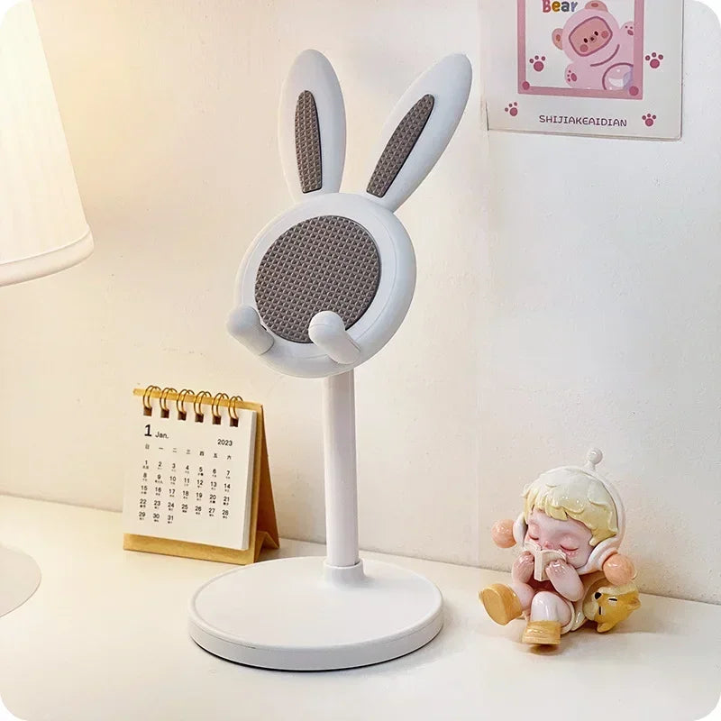 Cute Rabbit Mobile Phone Stand – Adjustable Desktop Holder
