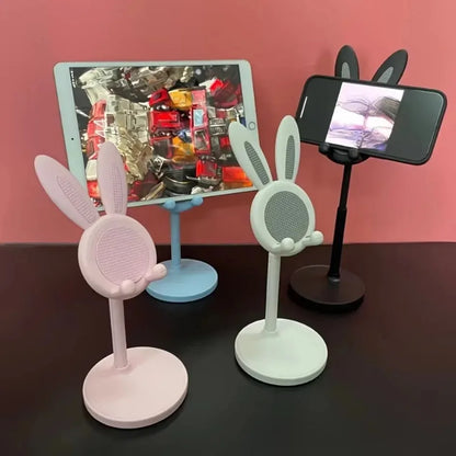 Cute Rabbit Mobile Phone Stand – Adjustable Desktop Holder