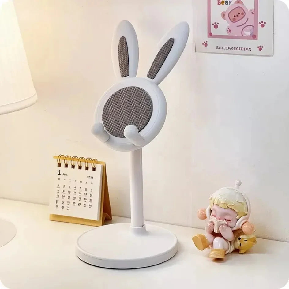 Cute Rabbit Mobile Phone Stand – Adjustable Desktop Holder