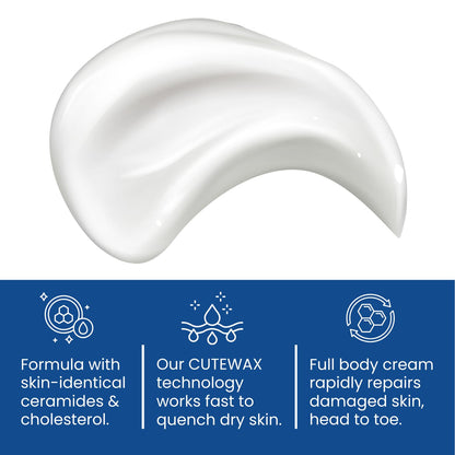 Cutemol CM Emollient Cream – Ceramides & Beeswax for Dry Skin (2.75 oz)
