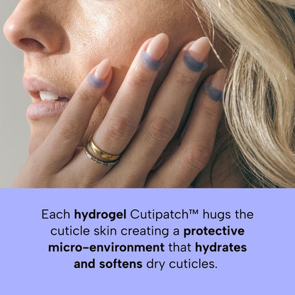 CUTIPATCH Cuticle Patches – Hydrate, Protect & Soften Dry Cuticles | 45 Count (3 Sets + Spares)