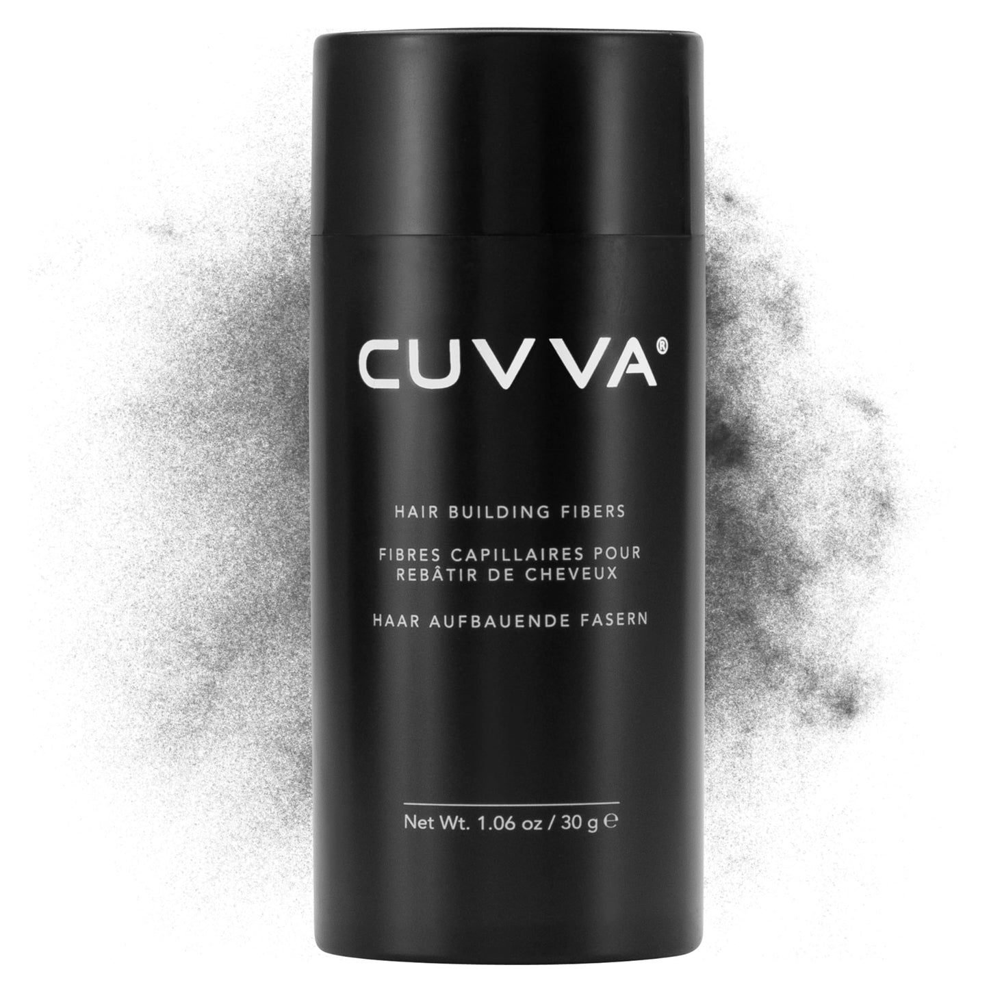 CUVVA Hair Building Fibers (30g) – Instantly Create Fuller, Thicker Hair | 13 Shades for Men & Women – Dark Gray