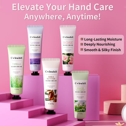 Cvirahll 10-Pack Hand Cream — Deep Moisture, 5 Scents, Valentines Gifts for Her