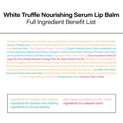 d'alba Piedmont White Truffle Nourishing Lip Balm – Vegan Hydration & Glowy Finish