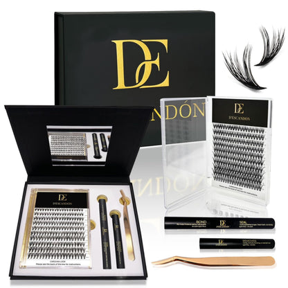 Cluster Lash Kit D’Escandón – Reusable Lashes with Magnetic Tray and Mirror