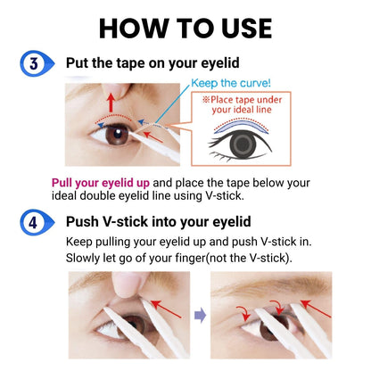 D-UP Invisible Double Eyelid Tape for Hooded Eyes Waterproof Lift Strips 120 Pc