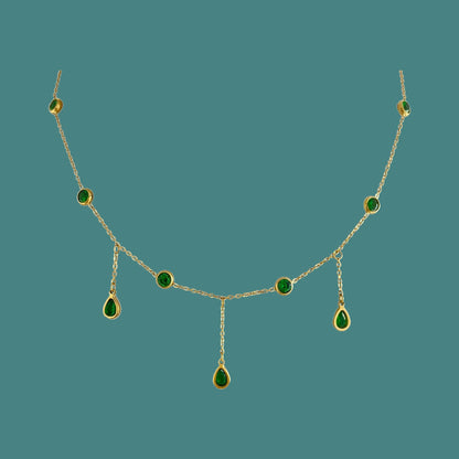 Beccarite Tassel Necklace