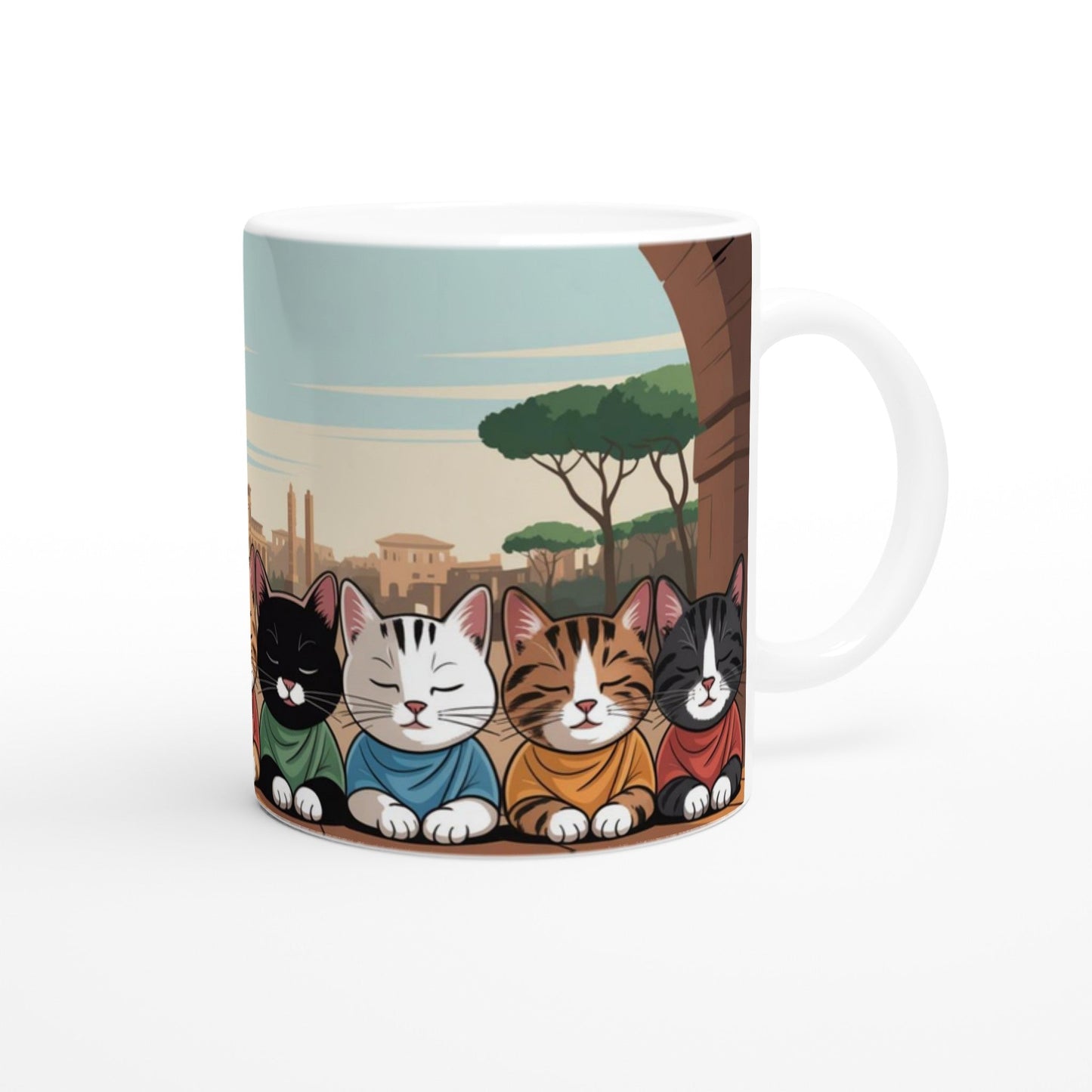 Ancient Roman Animal Lovers Mug – Ceramic 11oz Coffee Cup 🐾🏛️