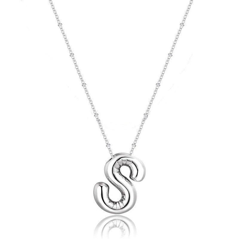 Glossy A-Z Letter Copper Pendant