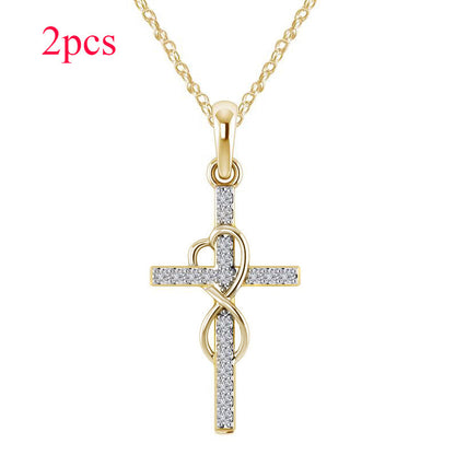 Infinity Cross Necklace