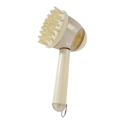 3 In 1 Pets Bath Brush For Dogs And Cats Shower Massage Brush, Depilation Comb And Foaming Tool, Anti-frizz Beauty Brush Pet Products