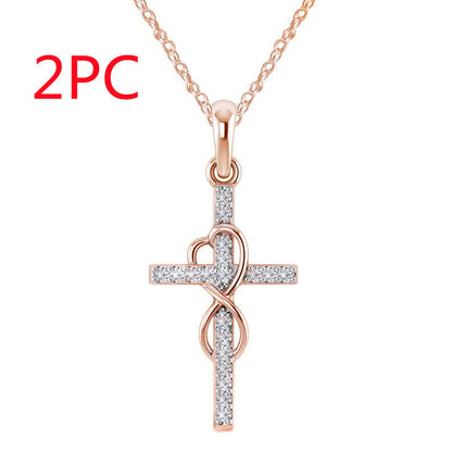Infinity Cross Necklace
