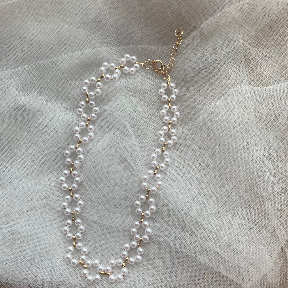 Pearl Necklace and Bracelet