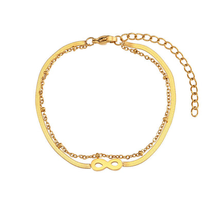 Beads Twist Chain Double Layer Bracelets